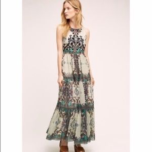 Anthropologie- Rare Madera Maxi Dress by Bhanuni